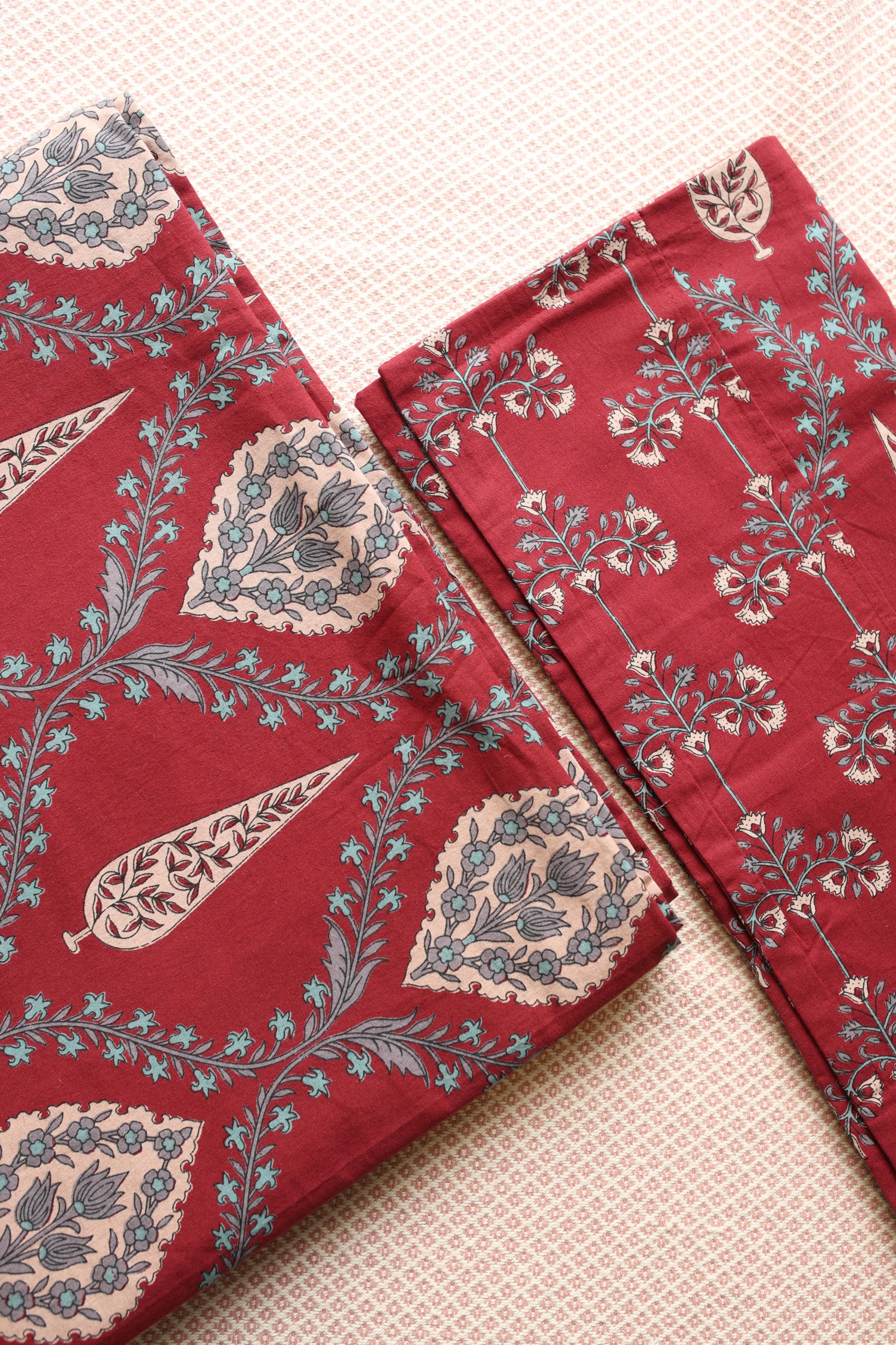 SuperKing Ajrakh Print Cotton Bedsheet