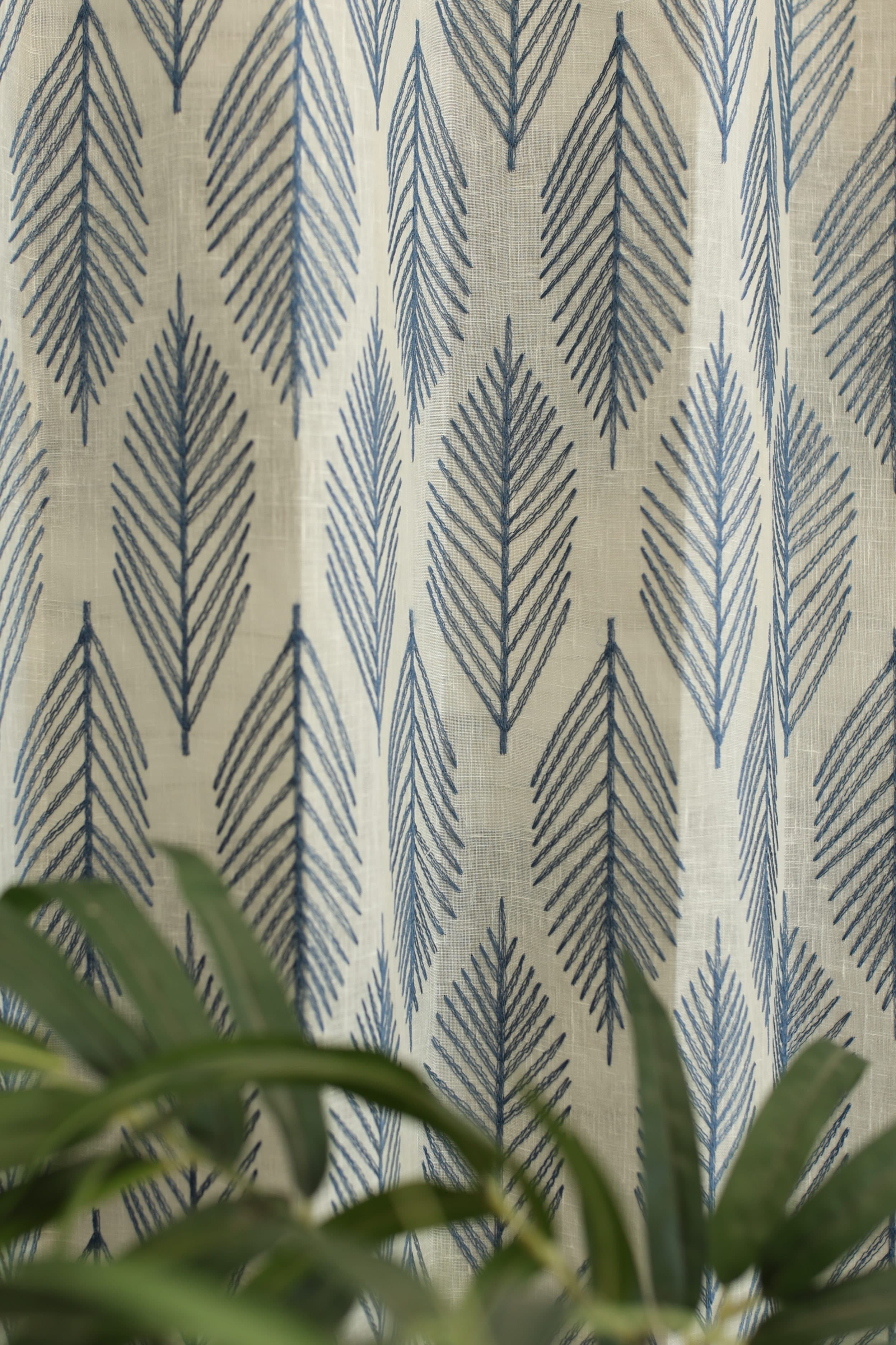 Curtains - Premium embroidery sheer curtain prebooking