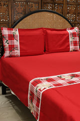 Queen Size Christmas Theme Bedsheet Set - Xmas Edition