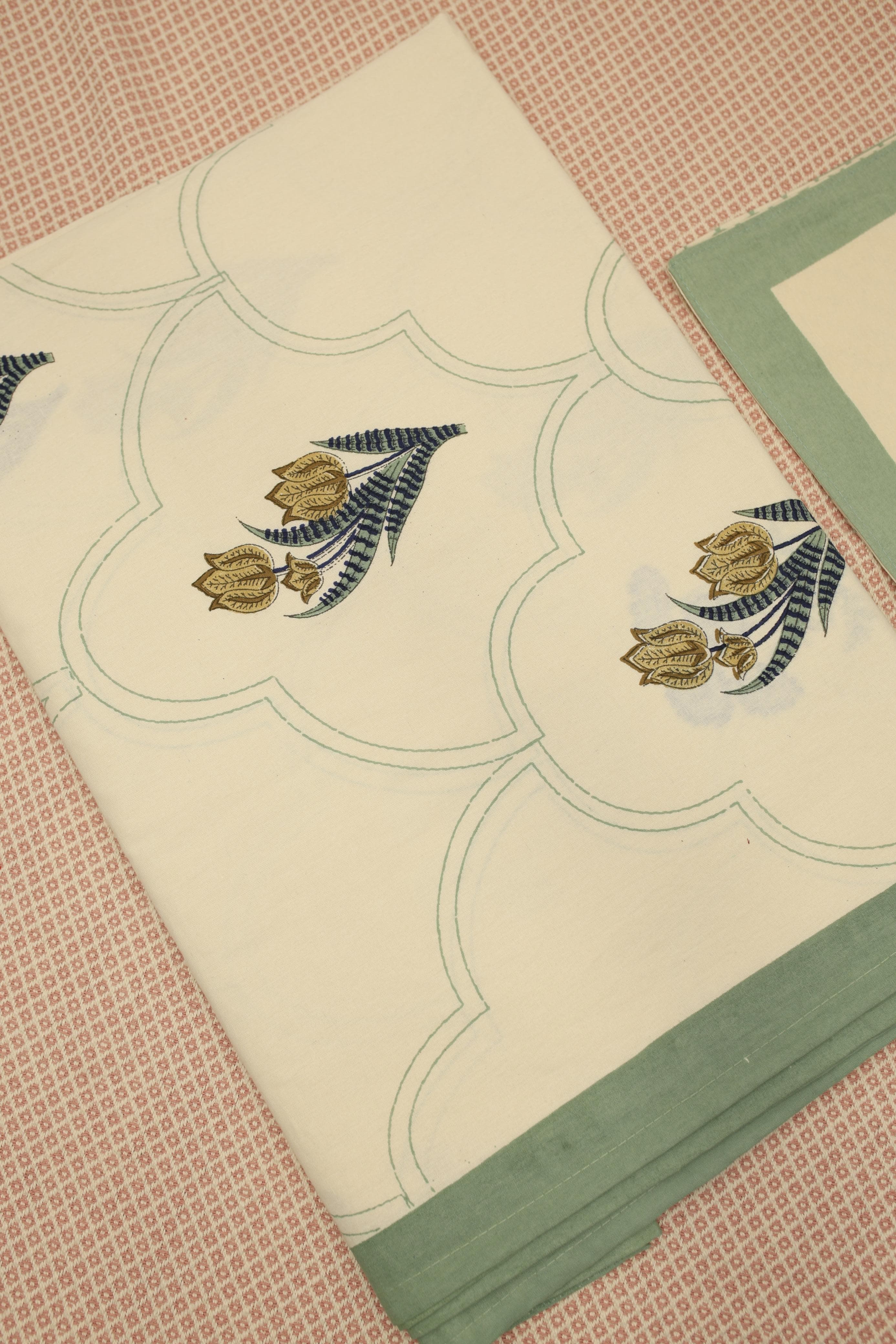 Bedsheets - Handblock print queen bedsheets Diwali sale
