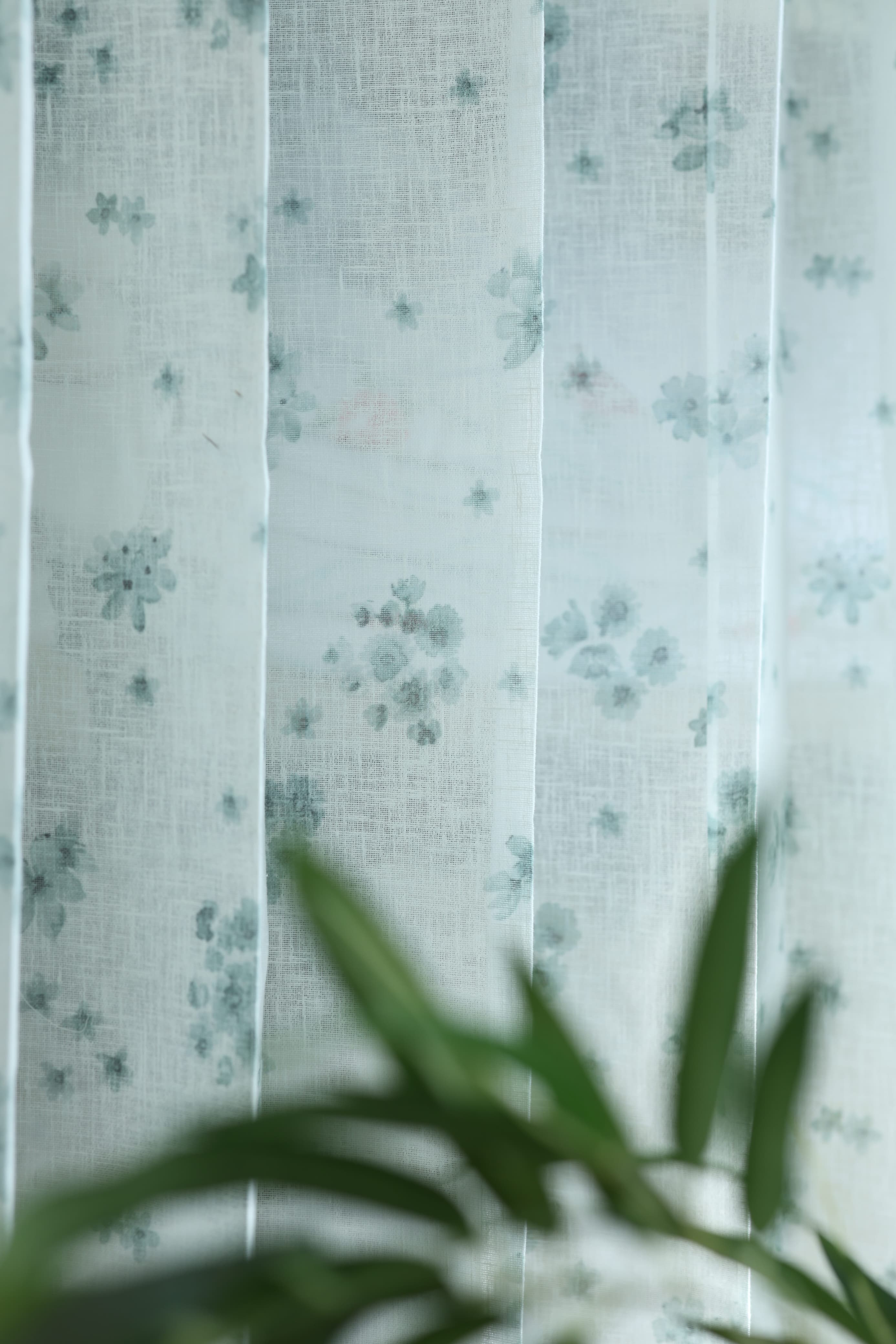 Amethyst Sheer Curtain – Semi Transparent floral print
