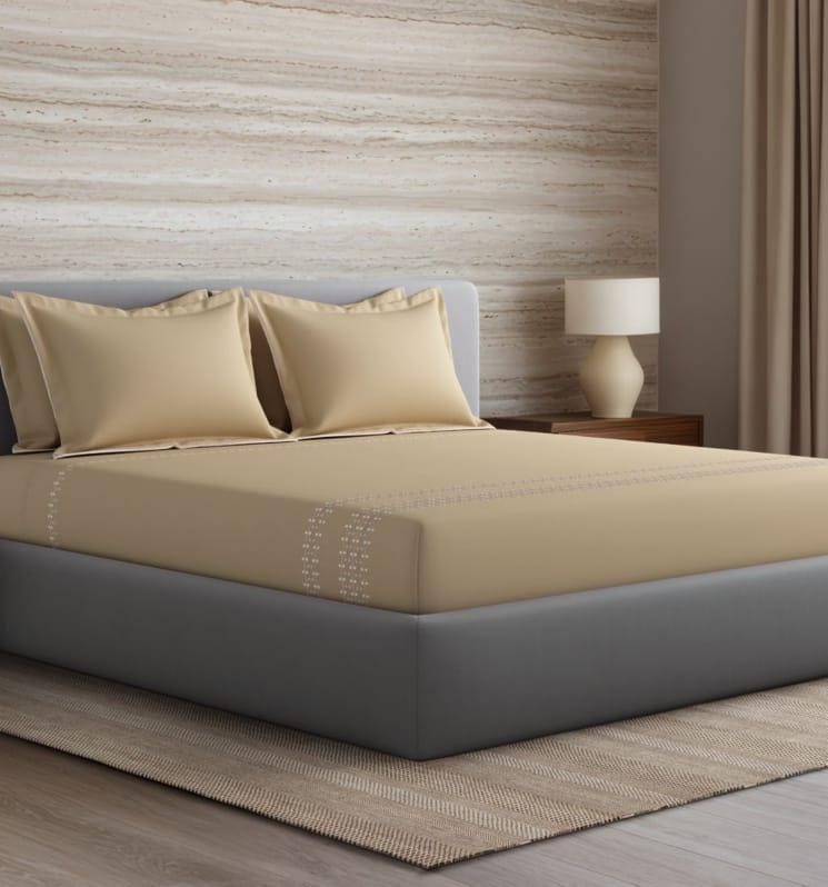 Bedsheets - King Premium machine embroidery bedsheets Sansaar : Saembro