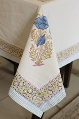 Table cloths - 8 seater Handblock printed canvas