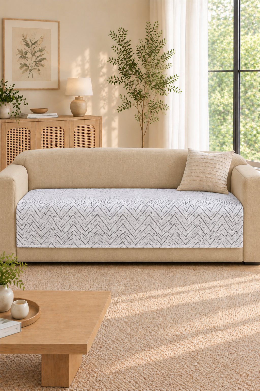 Sofa protector -  description (Colour : Offwhite )