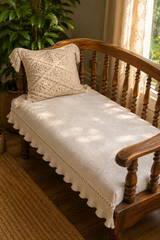 Sofa protector ( meter per) description 𝗔𝗻𝘁𝗶 𝗦𝗸𝗶𝗱 _Ivory