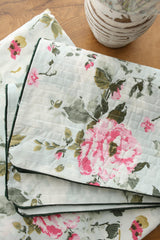 Bedsheets - King anokhi Quilted pillow cover bedsheets pastel exc