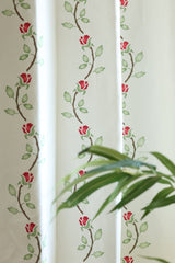 Curtains - Rose Vine Printed Opaque Curtain