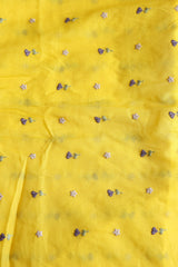 Fabrics - Chanderi embroidery kurti fabric