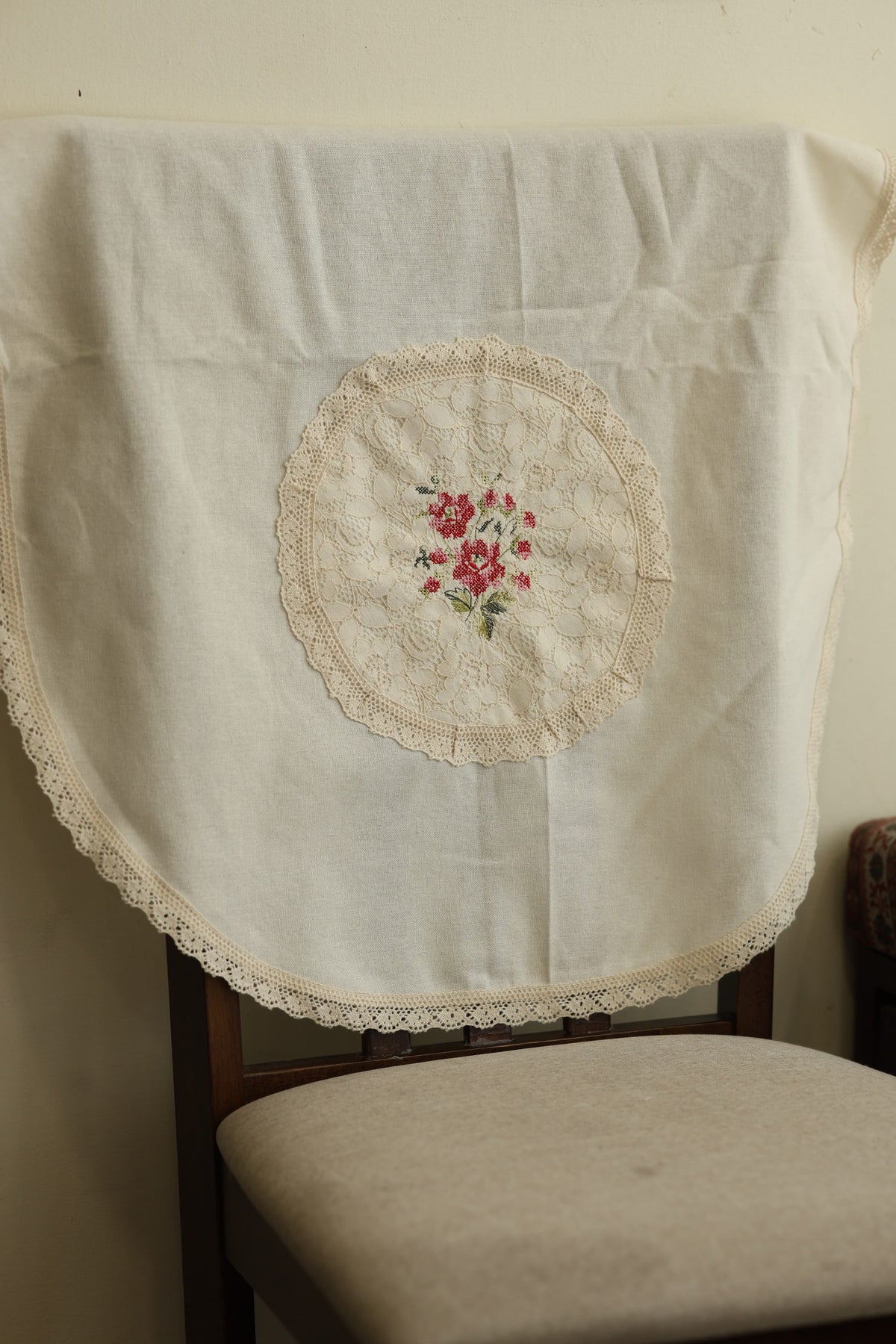 Chair back / sofa back - cross stitch embroidery single pieces