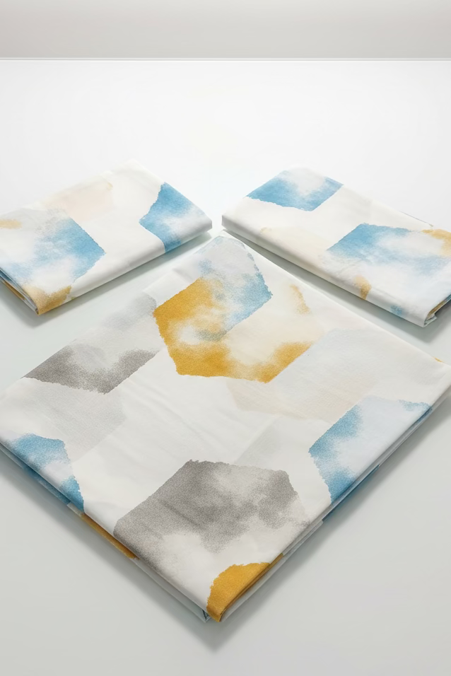 Bedsheets - Queen premium soft cotton bedsheet Digital print DD (cresta) 2.24*2.54 mtr