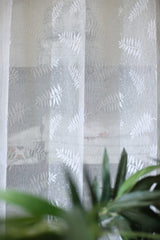Curtains -Embroidered Sheer curtains white colour