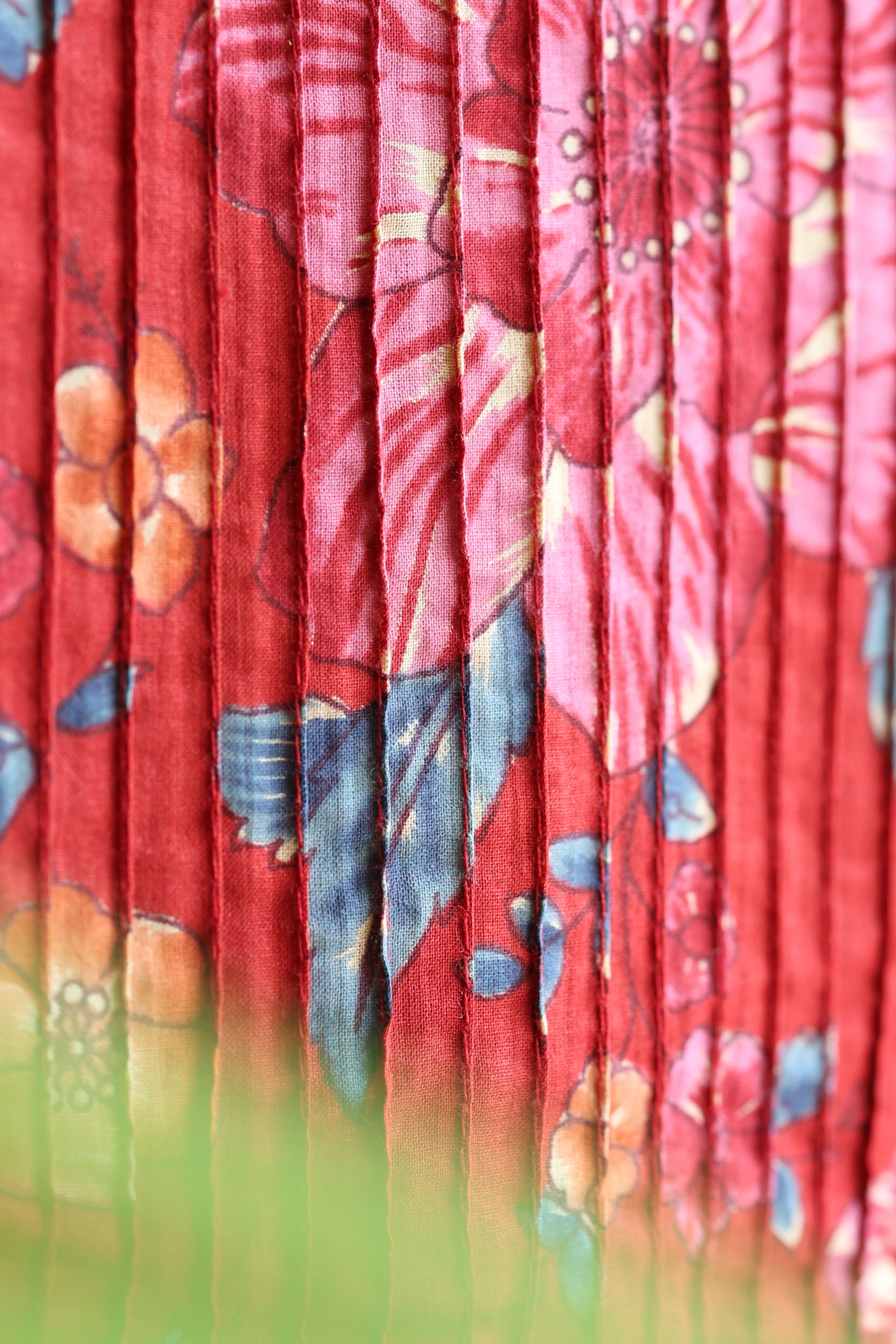 Fabrics - pintuck Handblock kurti cotton
