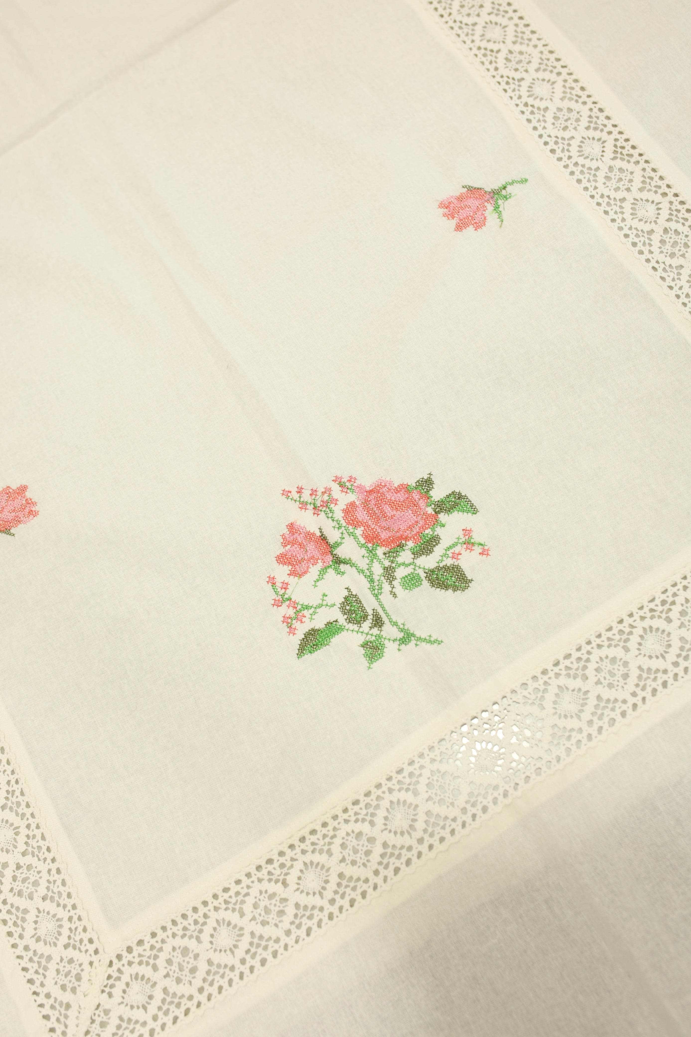 Table cloths - 6 seater cross stitch embroidery