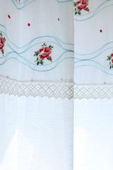 Curtains - cross stitch embroidery semi Transparent curtains