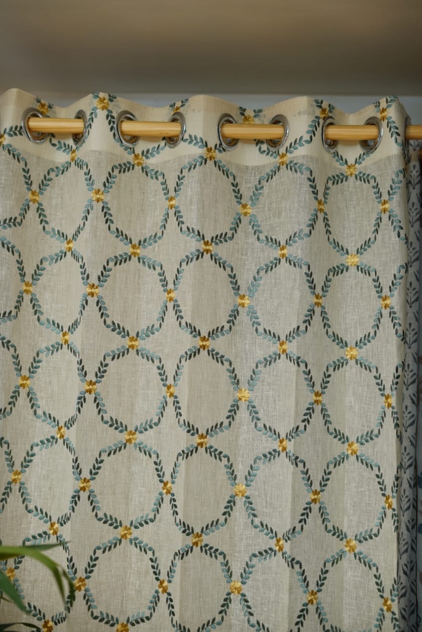 Curtains - Premium Embroidery designer sheer curtains