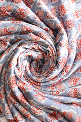 Fabrics - Satin Modal Handblock fabric kurti offer sale