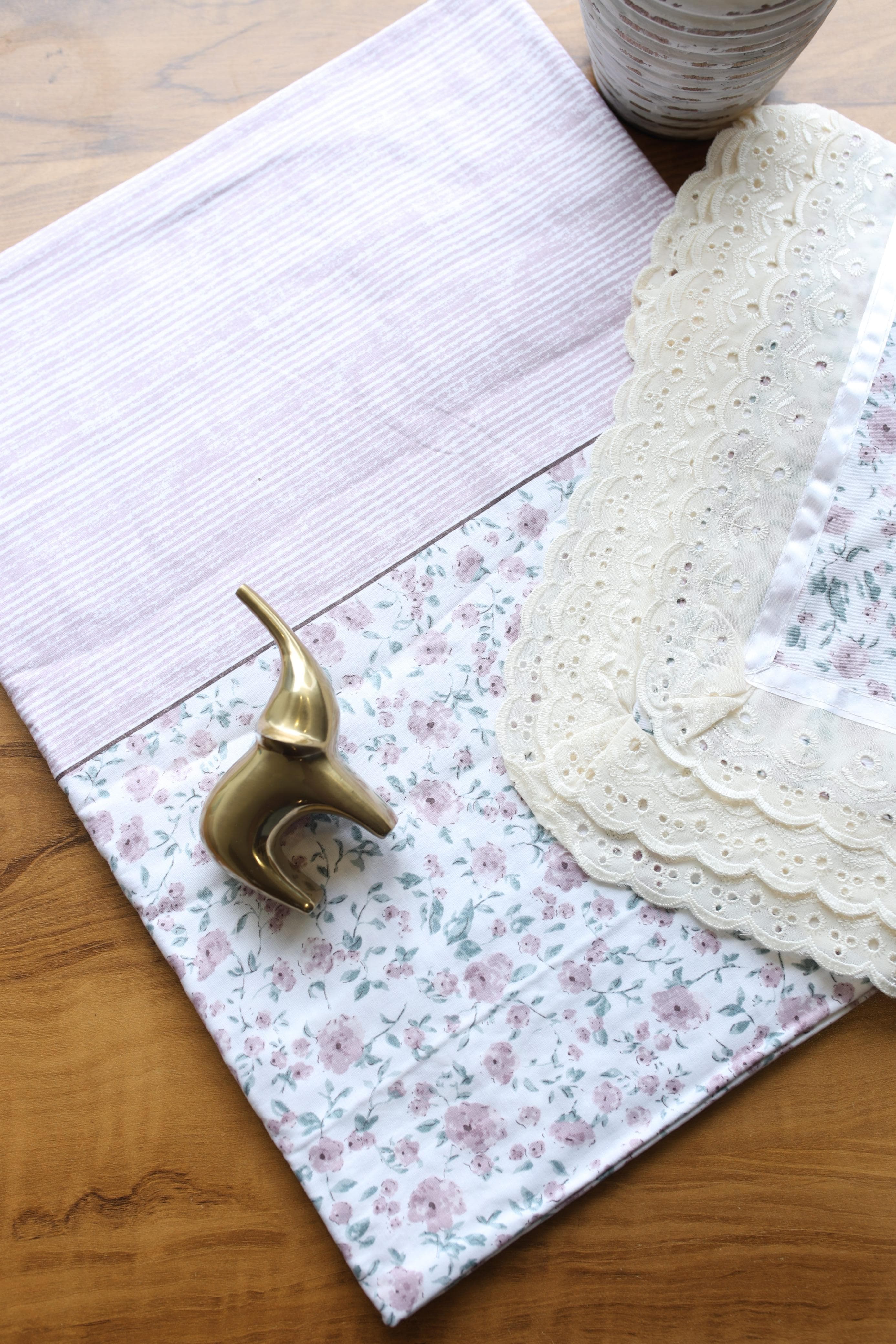 Bedsheets - Queen soft cotton lace bedsheets flora & lace