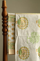 Towels - Waffle Handblock print Towel Set