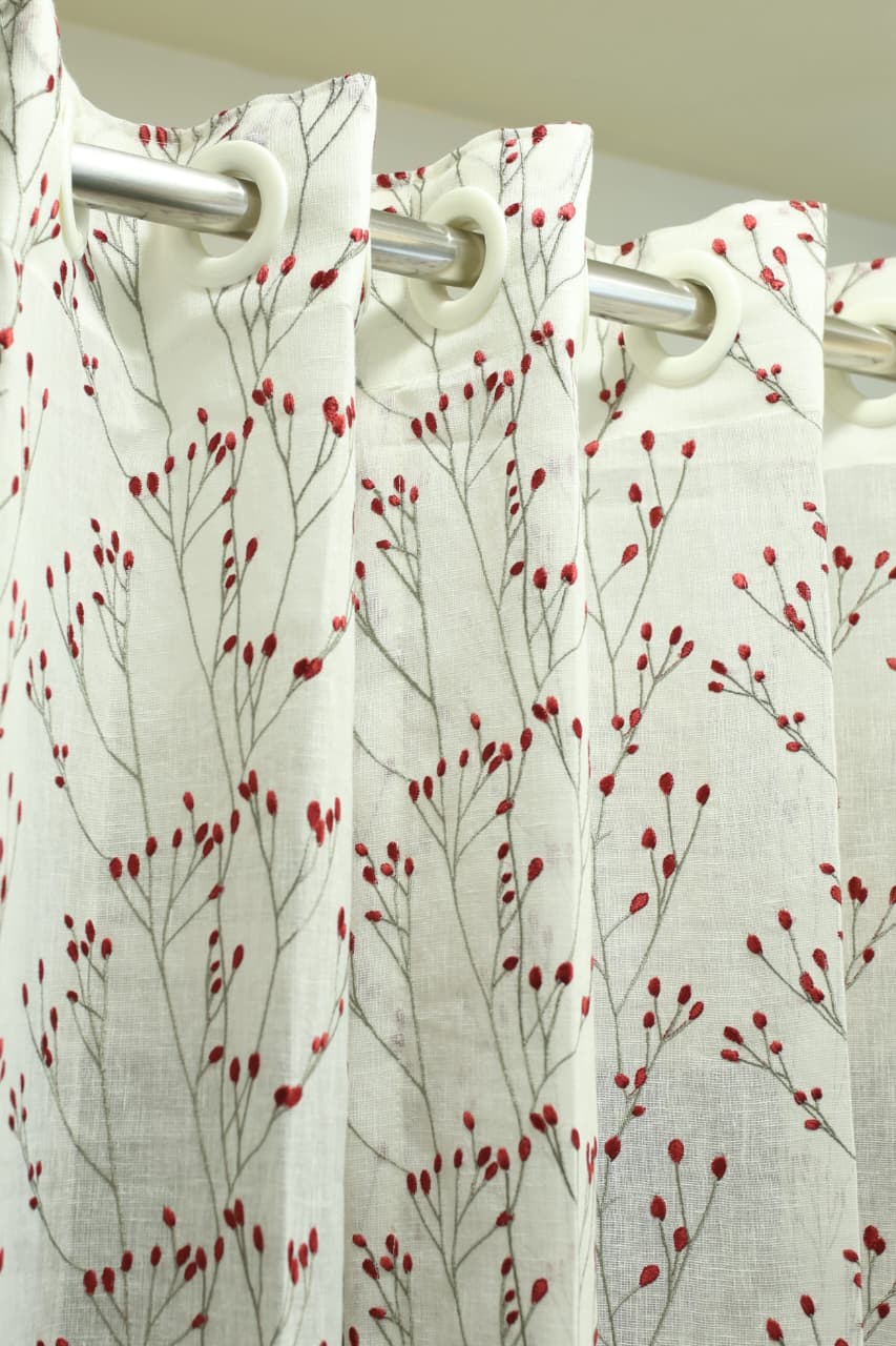 Curtains - Premium embroidery sheer curtains Prebooking