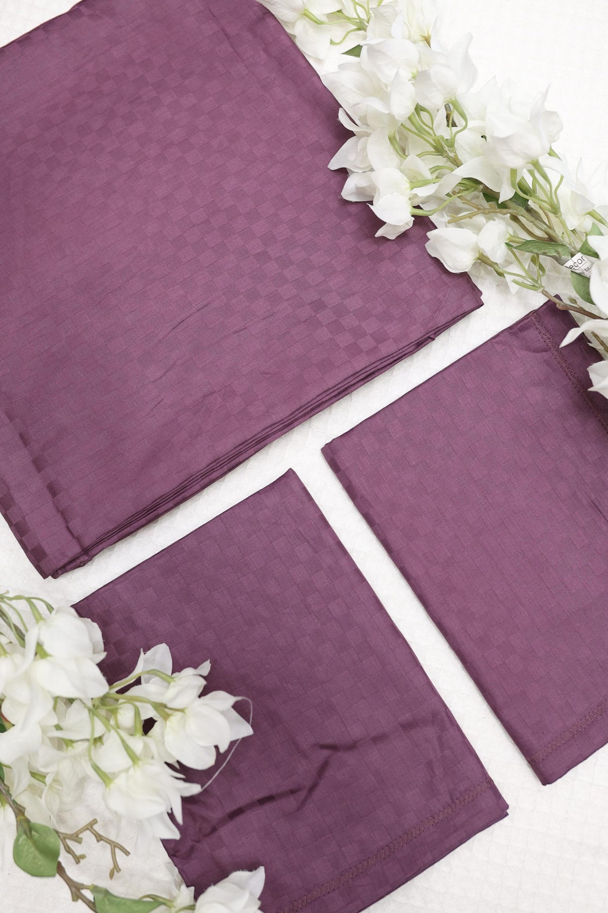 Bedsheets -Queen Satin self plain colour bedsheets