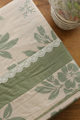 Bedsheets - Premium King cotton lace bedsheets majestic