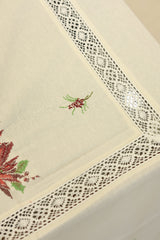Table cloths-8 seater cross stitch embroidered