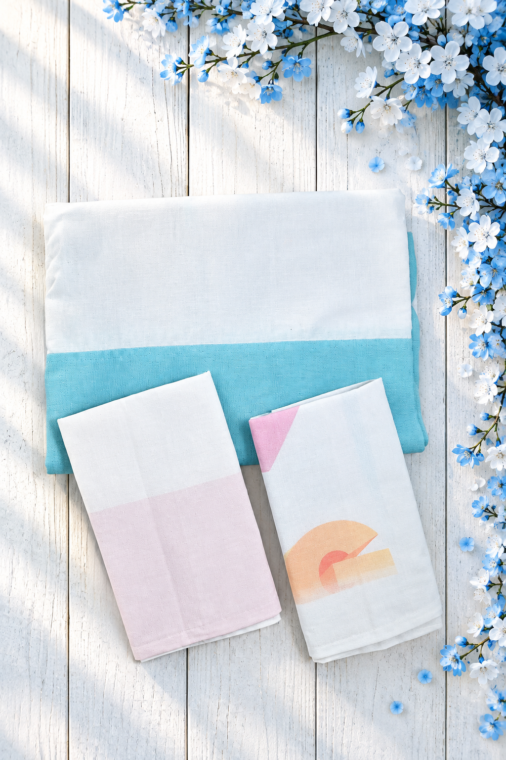 Bedsheets-Queen daily use border bedsheets