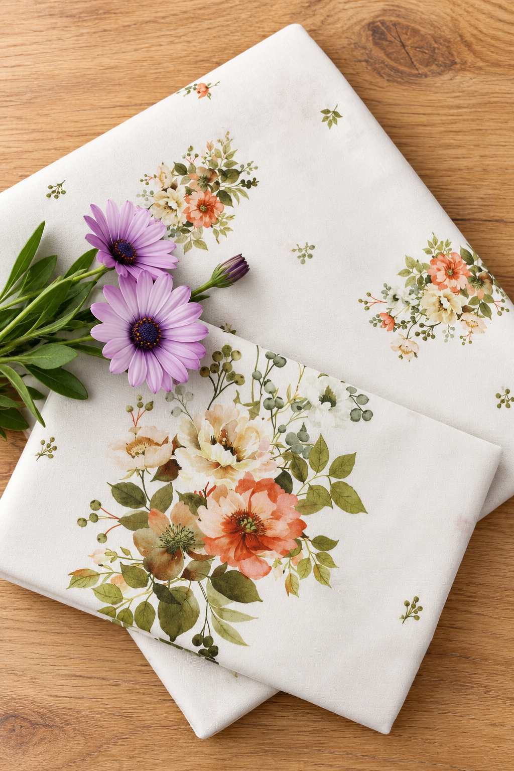 Bedsheets - King premium soft cotton bedsheet Digital Print DD(Vatika)
