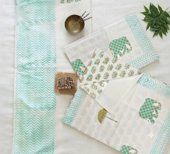 Bedsheets - King Percale cotton handblock bedsheets