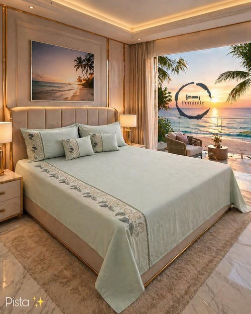 Full bedding set - Premium embroidery 5 pcs set