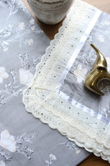 Bedsheets - Queen soft cotton lace bedsheets flora & lace