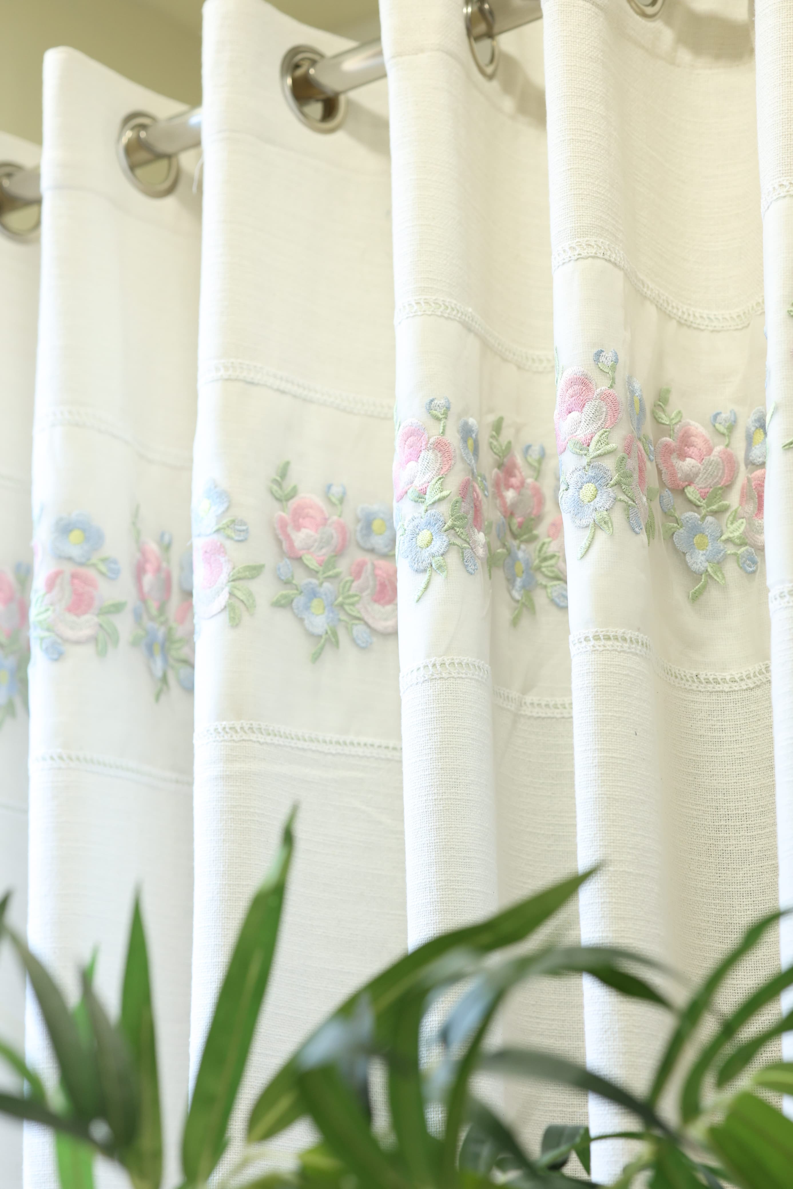 Curtains - Embroidery designer opaque curtains Sonata Drops