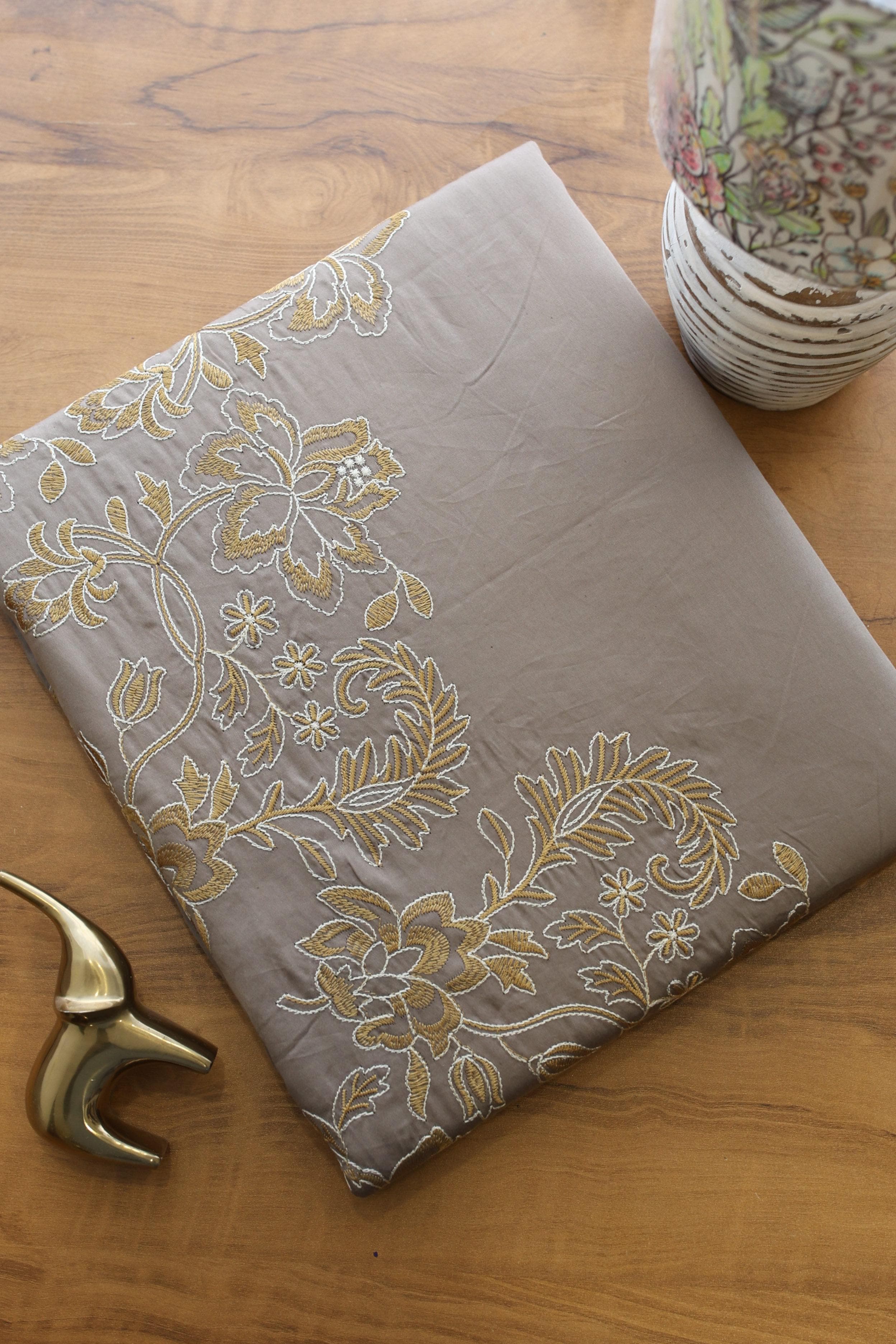 Bedsheets - Premium King Machine embroidery Soft cotton bedsheets
