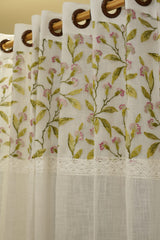Curtains-Premium embroidery designer sheer curtains