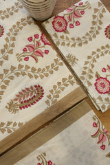 Bedsheets - Handblock queen rajwada print bedsheets