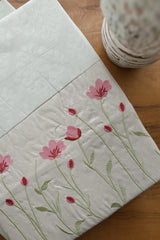 Elegant Floral Embroidery King Bedsheet Set Caspian