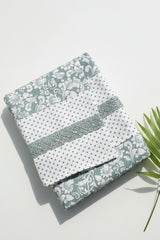 Bedsheets - Queen premium designer Printed lace bedsheet rotary