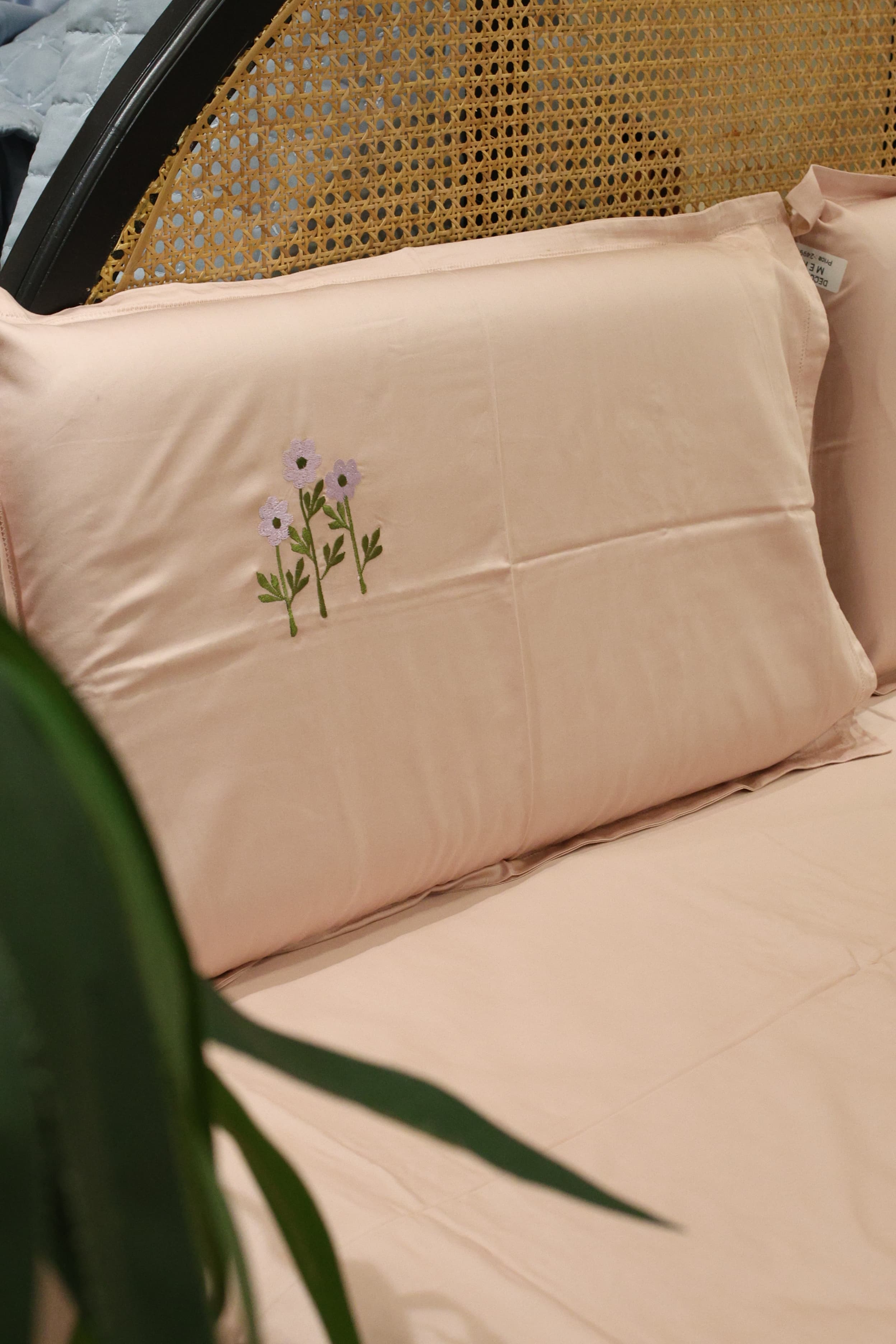 King Size Premium Machine Embroidery Bedsheet Set with 2 Pillow Covers (108x108")