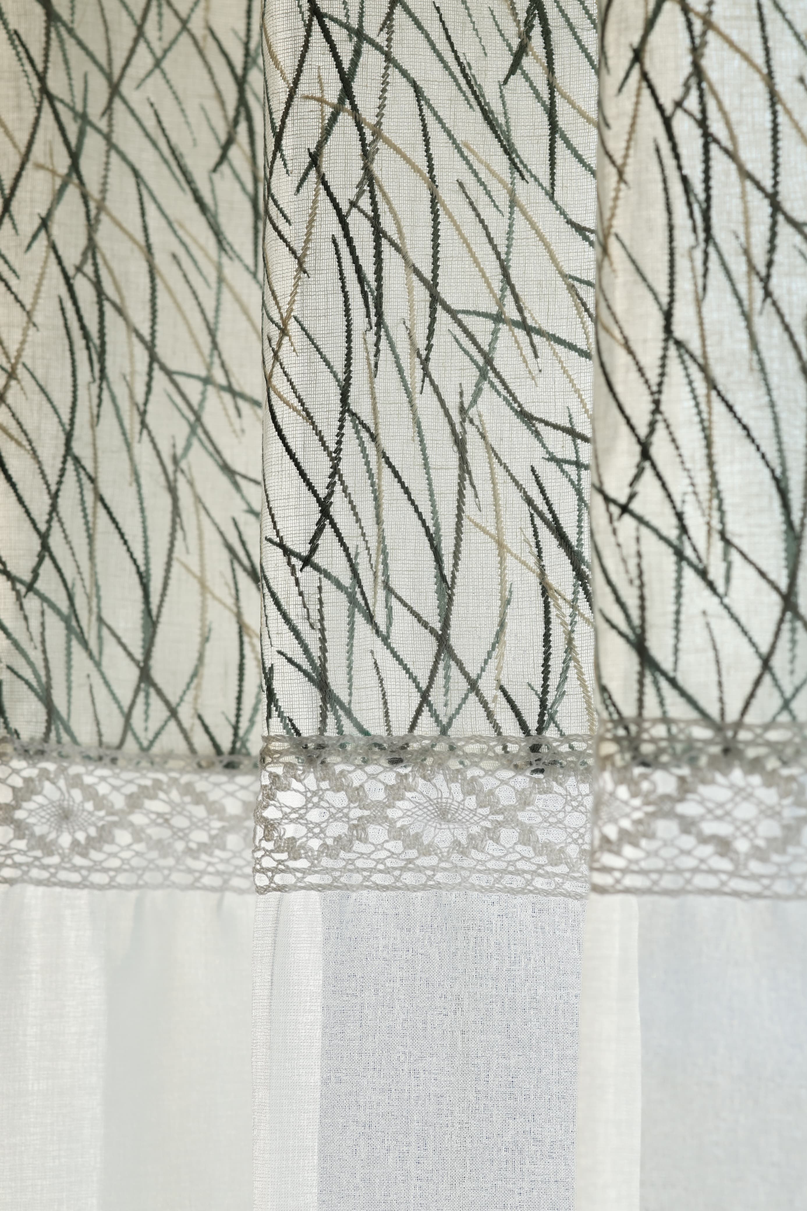 Curtains-Premium embroidery designer sheer curtains prebooking (description )