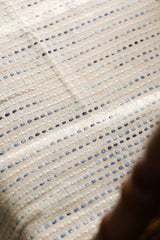 Handwoven Jute Polka Dot Sofa Throw