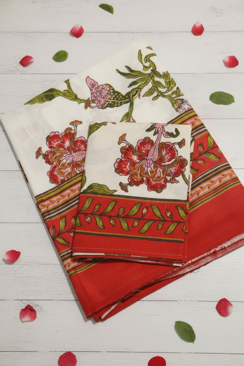 Bedsheets-Single handblock bedsheets