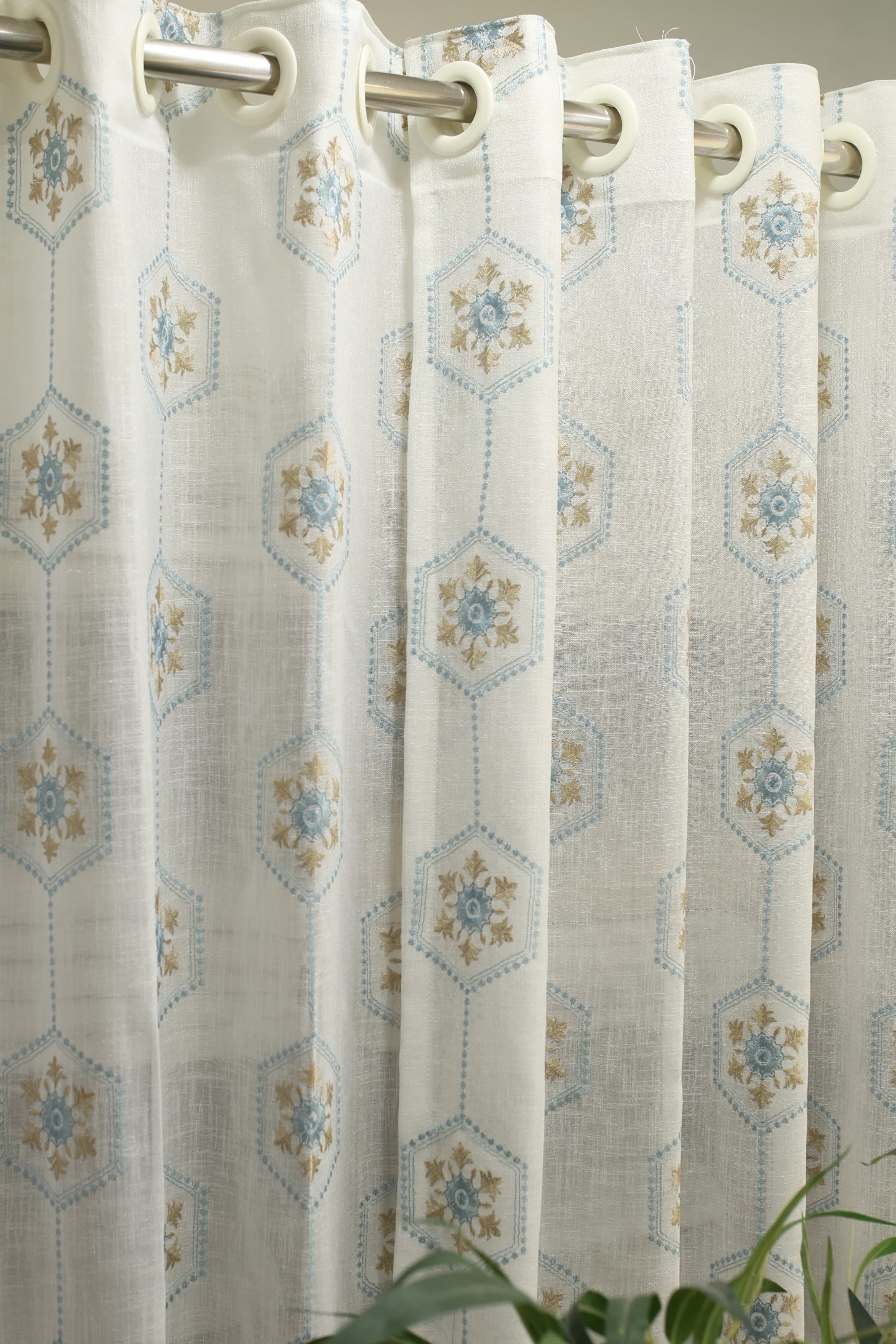 Curtains - Premium embroidery sheer curtains meraki