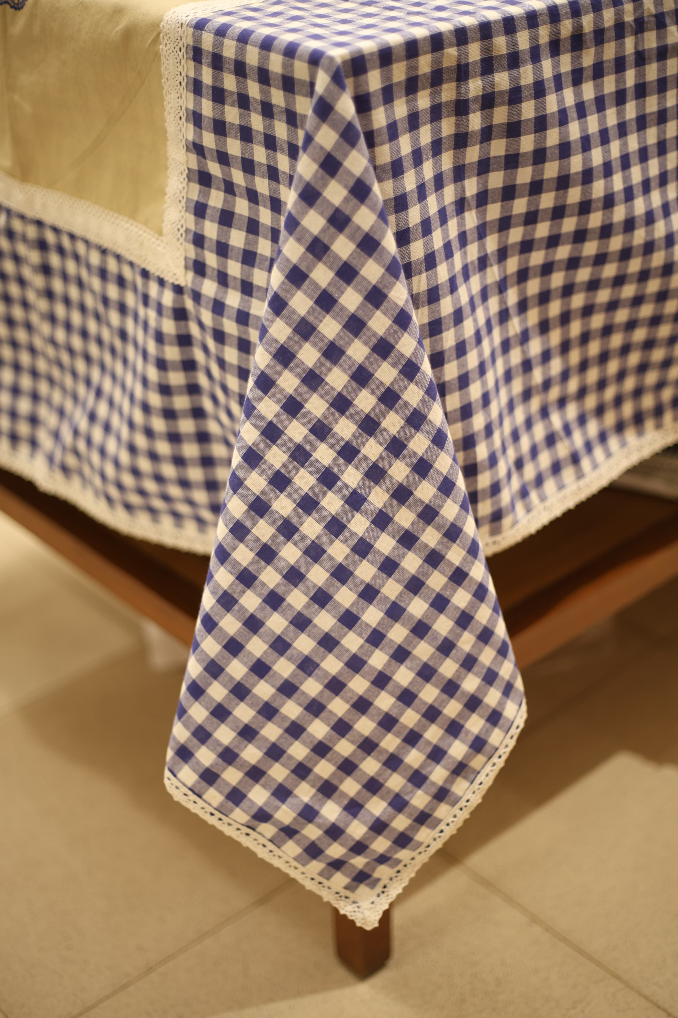 Table cloths-6 Seater cross stitch embroidered