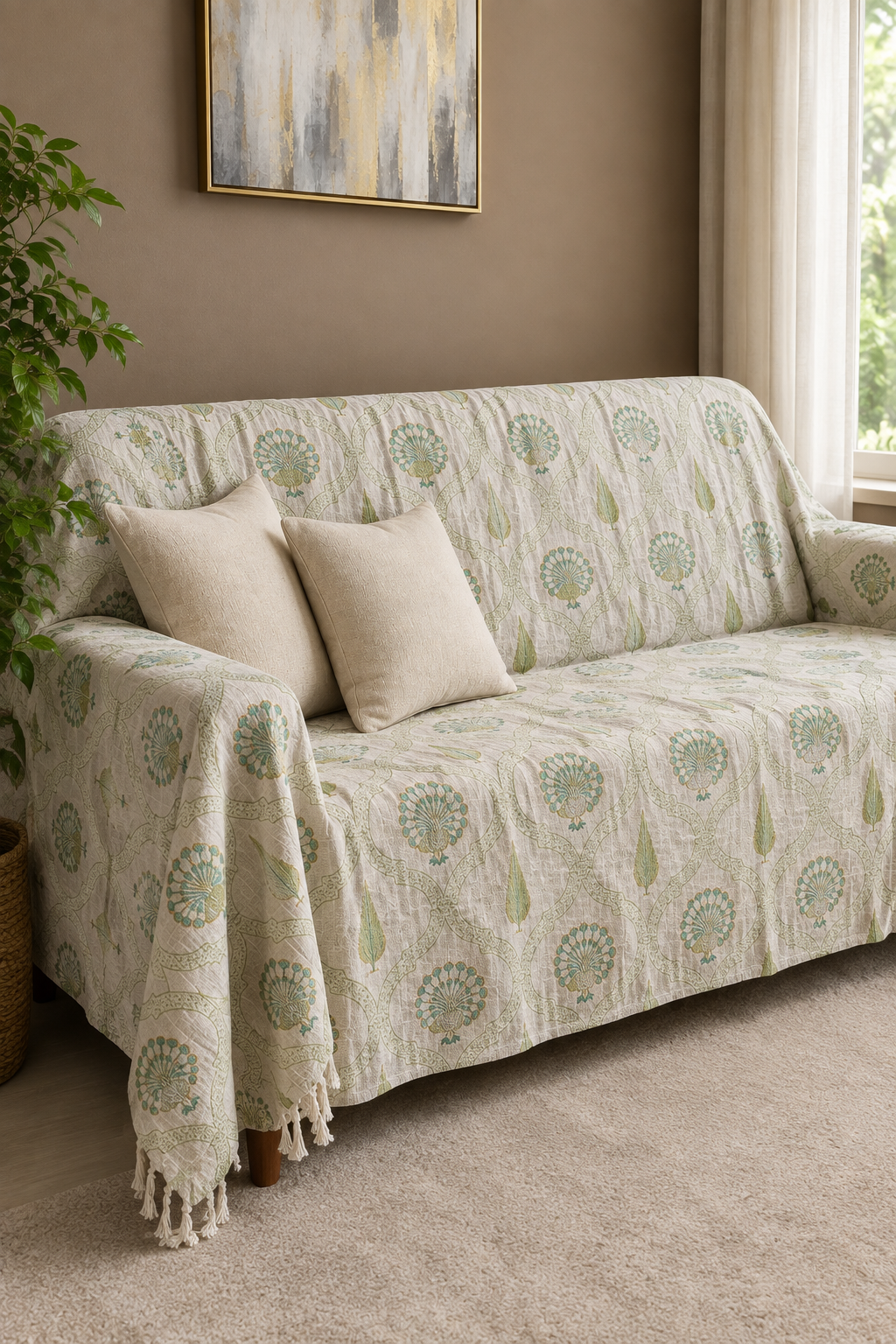 Sofa throw - Jute