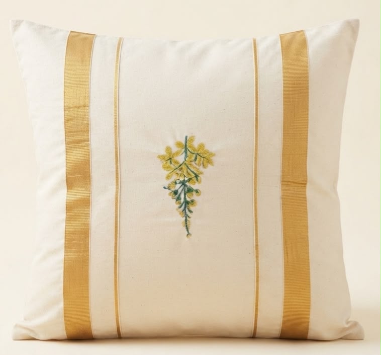 Onam cushion : Golden kanikkona
