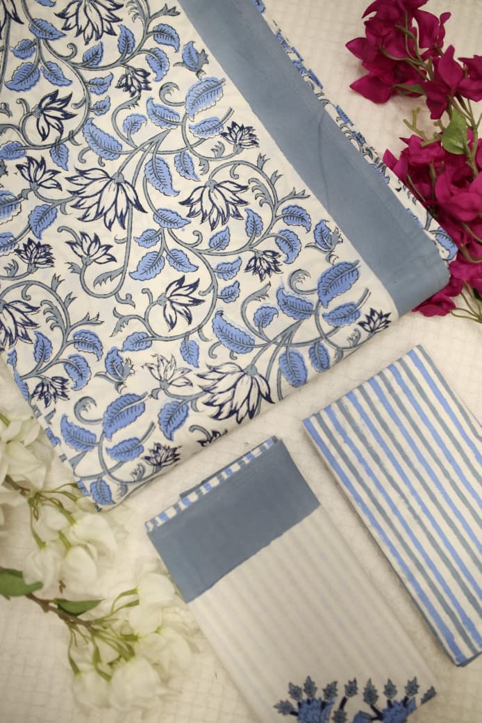 Bedsheets:king Handblock bedsheets