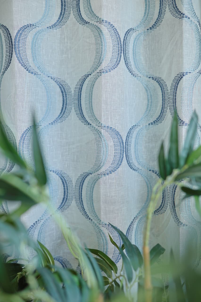 Curtains -Premium embroidered sheer curtain