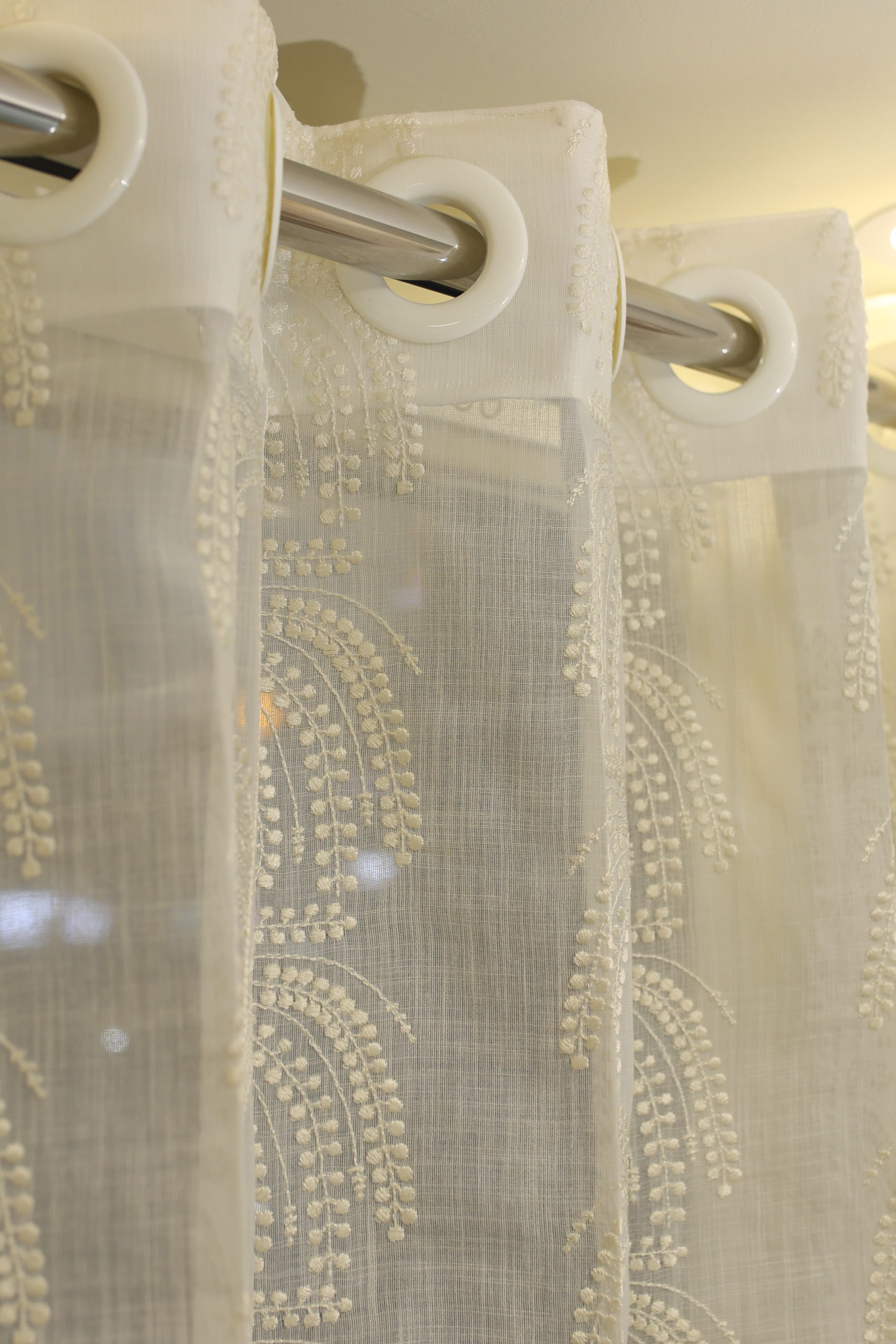Curtains - Premium embroidery sheer curtains Meluha zinnia prebooking