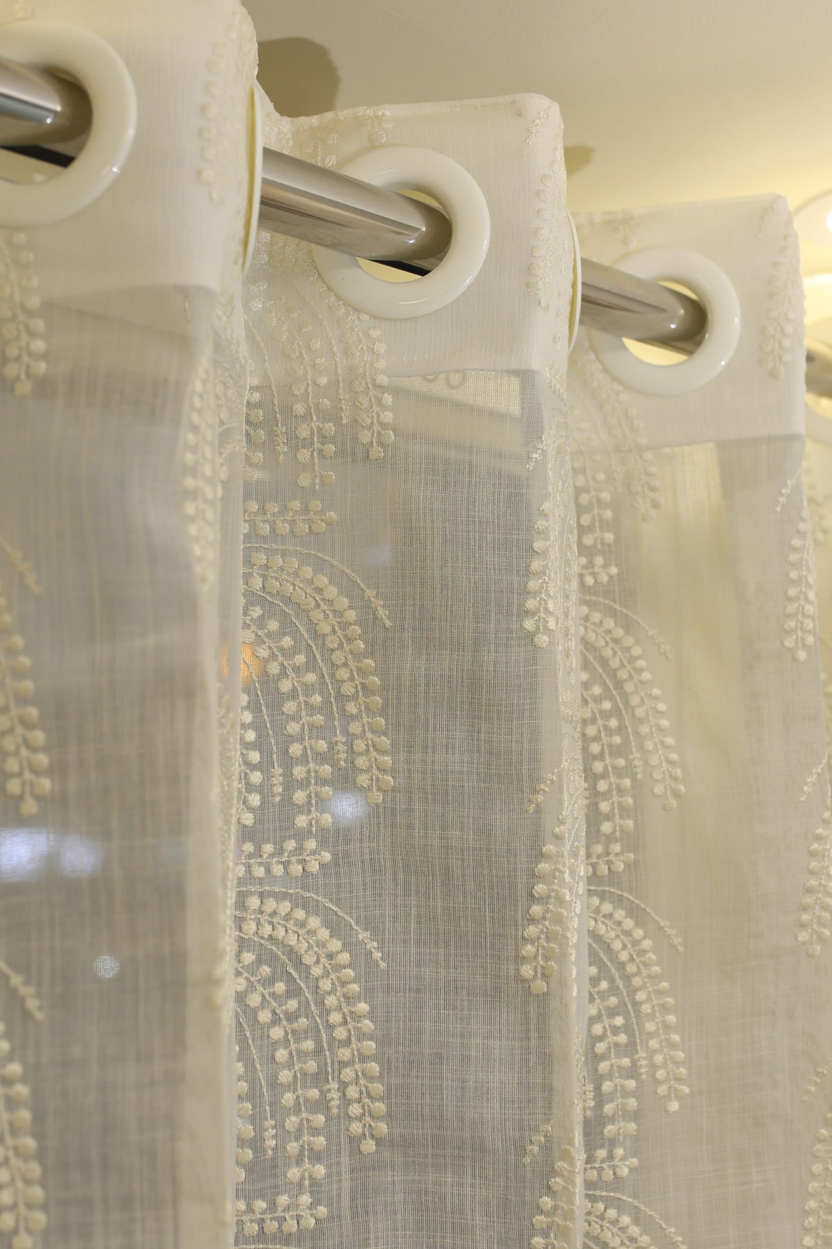Curtains - Premium embroidery sheer curtains Meluha zinnia prebooking
