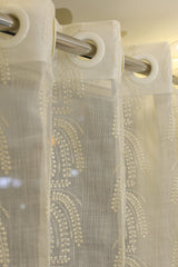 Curtains - Premium embroidery sheer curtains Meluha zinnia prebooking